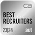 Best Recruiter Plakette 23/24 schwaz/weiß